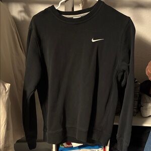 Nike Black Sweatshirt with White Swoosh